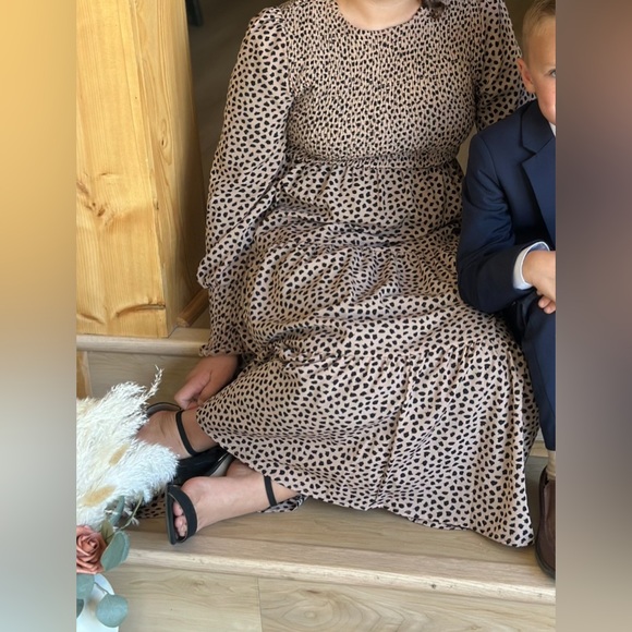 Polka Dot Long Sleeve Skirt - Picture 2 of 2